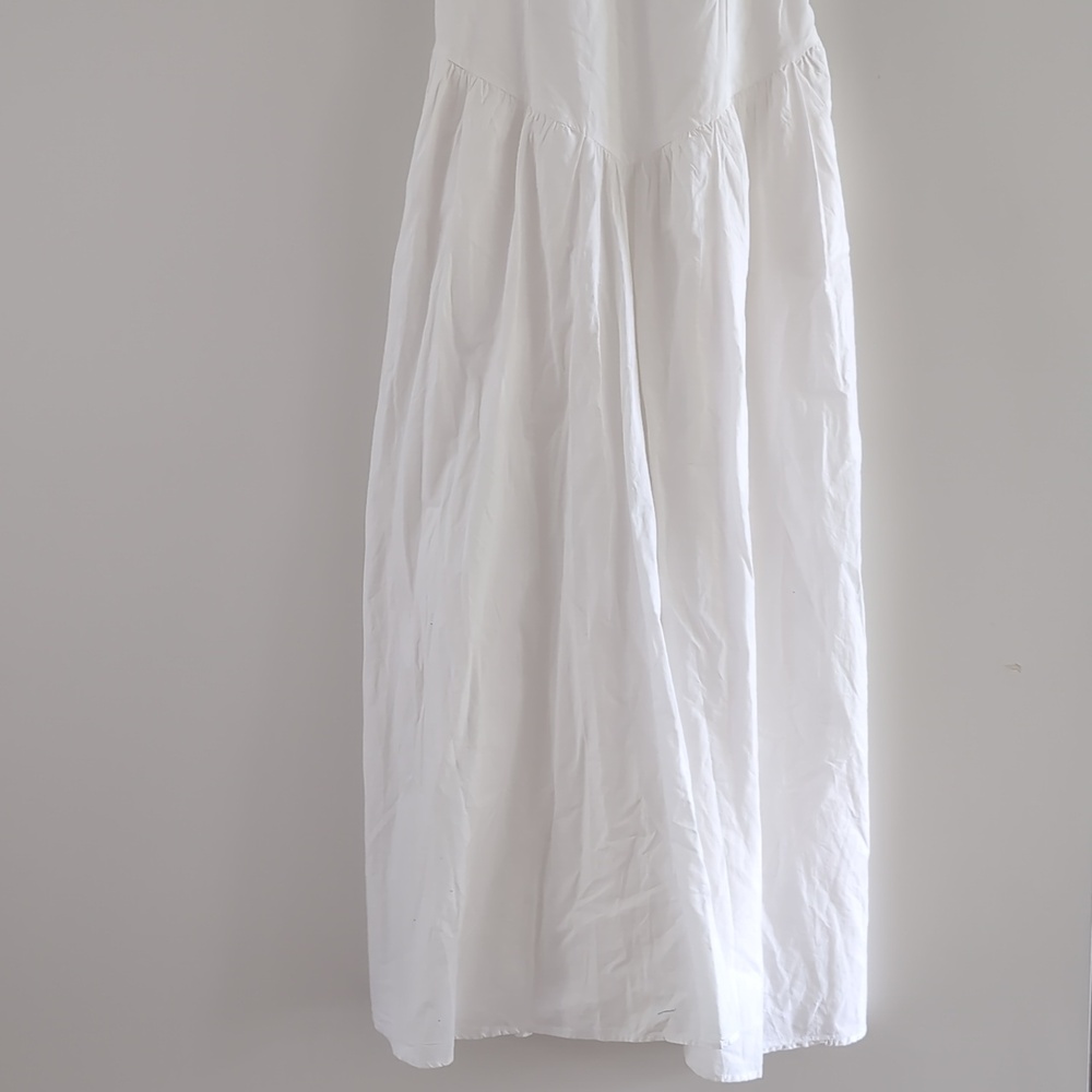 Zara White Spaghetti-Strap Maxi Dress - Picture 13 of 14